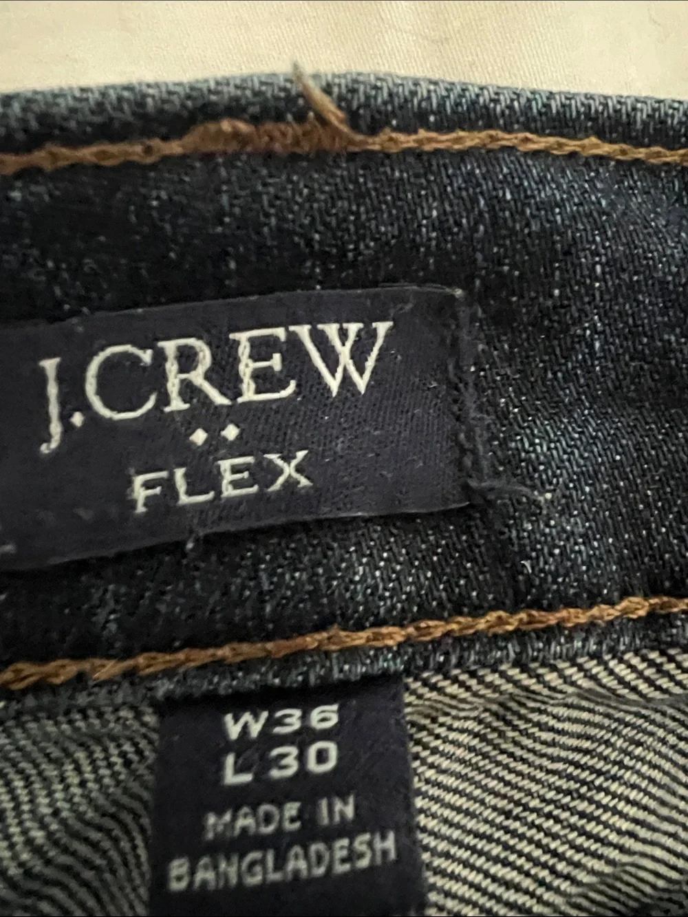 J. Crew Men's Relaxed Blue Washed Denim Jeans